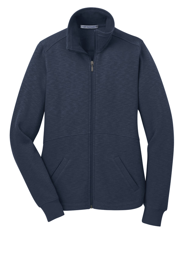 Redefined Ladies' Slub Fleece Full-Zip Jacket with Custom Embroidery by Port Authority®