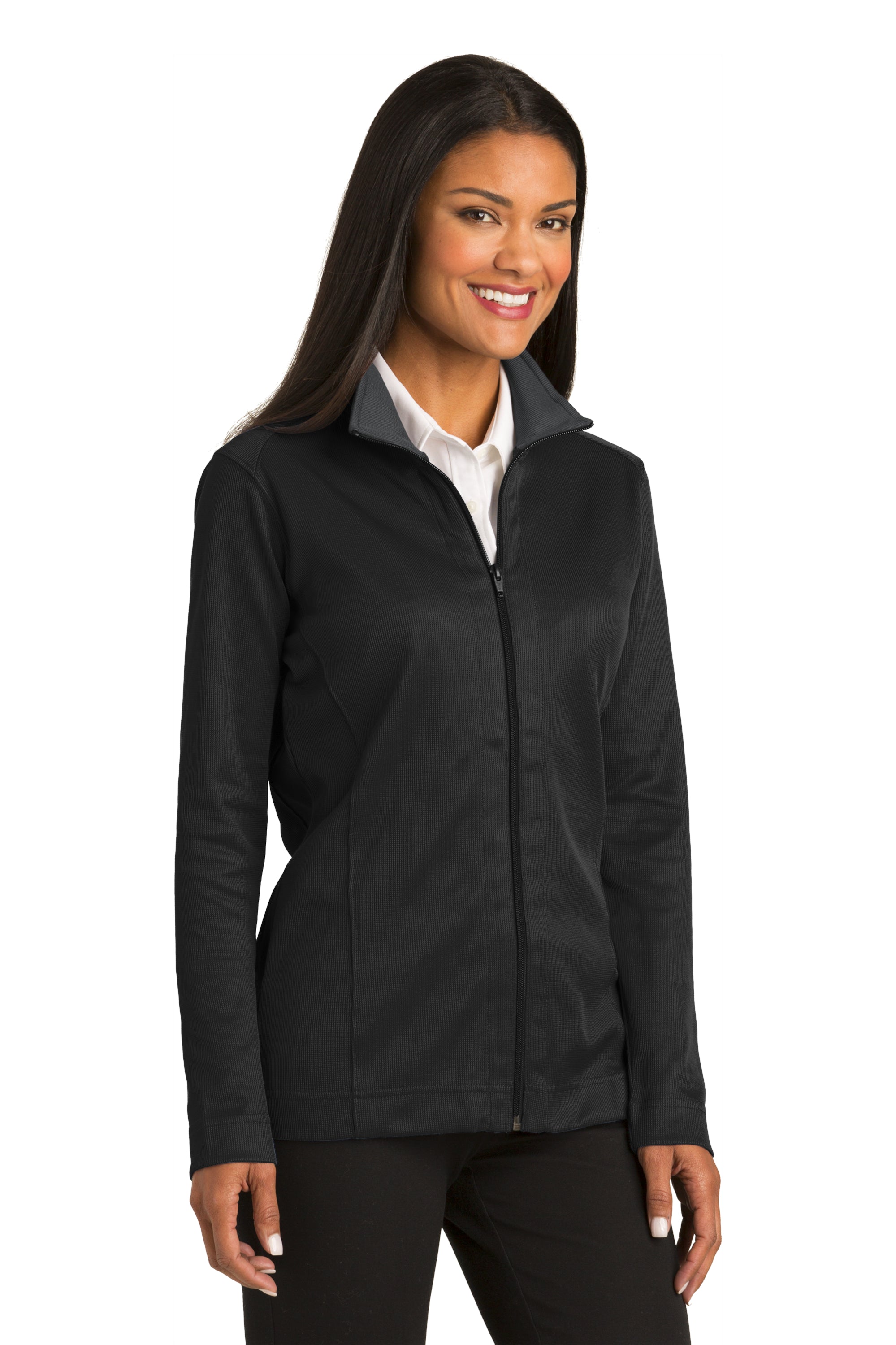 Redefined Full-Zip Jacket with Vertical Texture by Port Authority® for Ladies