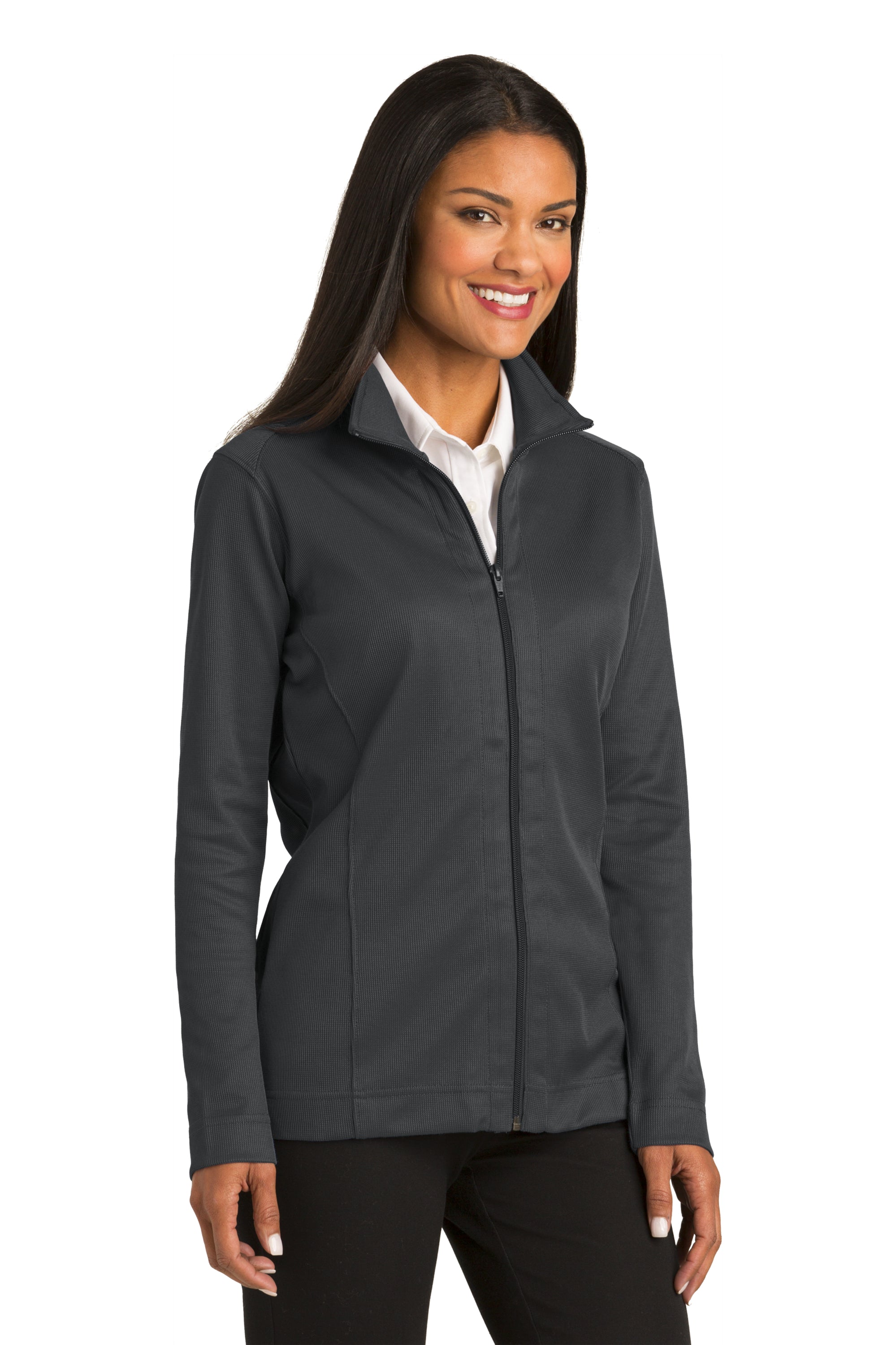 Redefined Full-Zip Jacket with Vertical Texture by Port Authority® for Ladies