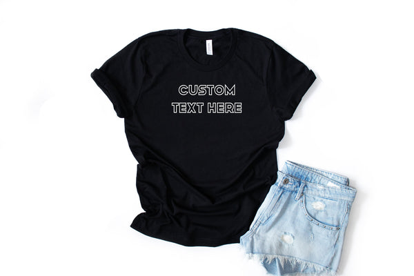 Unisex personalized Shirt, Custom T-shirts, Custom Tee, Customized Apparel.