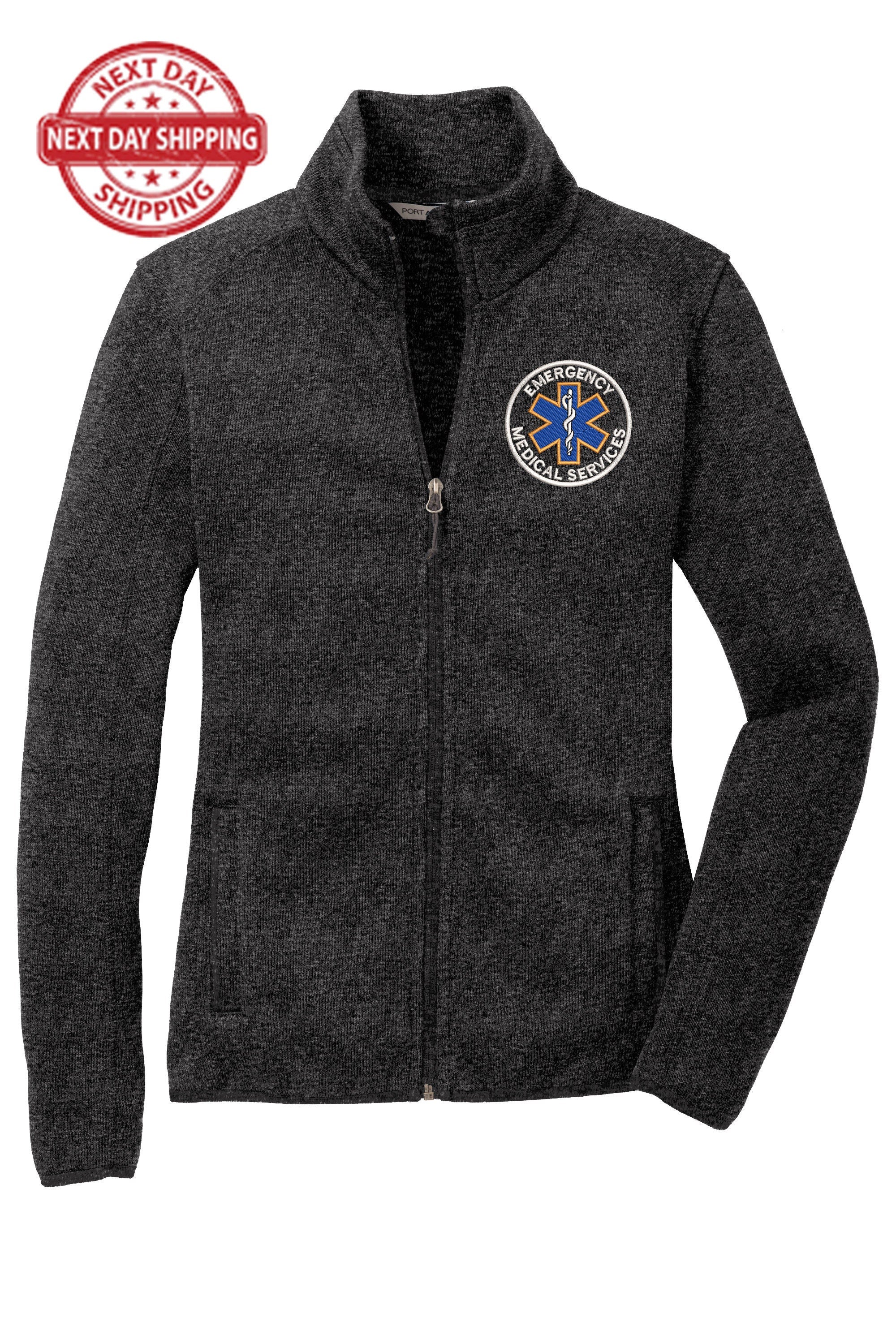 Personalized EMS Jackets for Women - Custom Embroidered First Responder, Paramedic, EMT Apparel, Gift for Emergency Medical Services